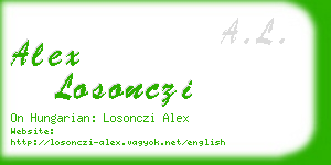 alex losonczi business card